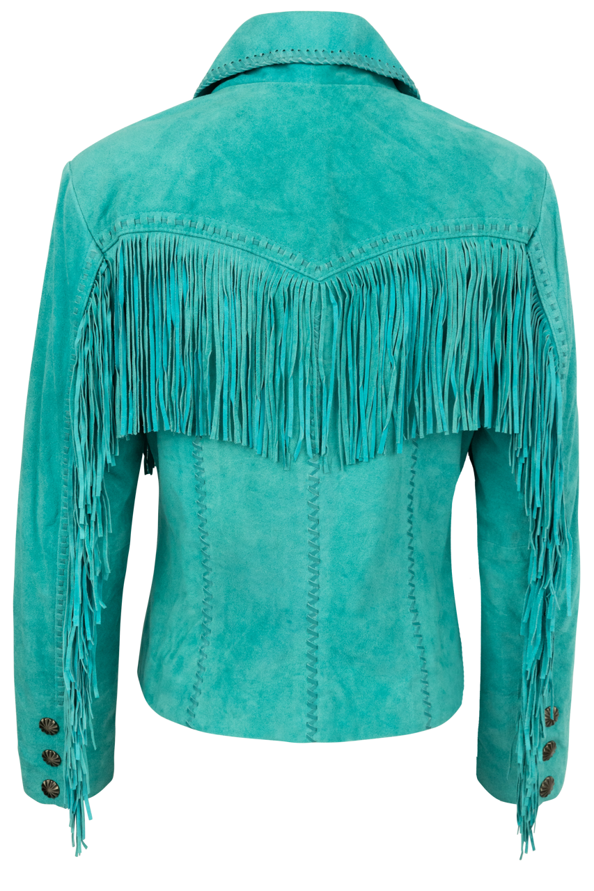 Scully Women's Turquoise Suede Jacket