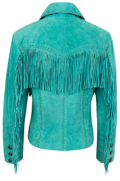 Scully Women's Turquoise Suede Jacket