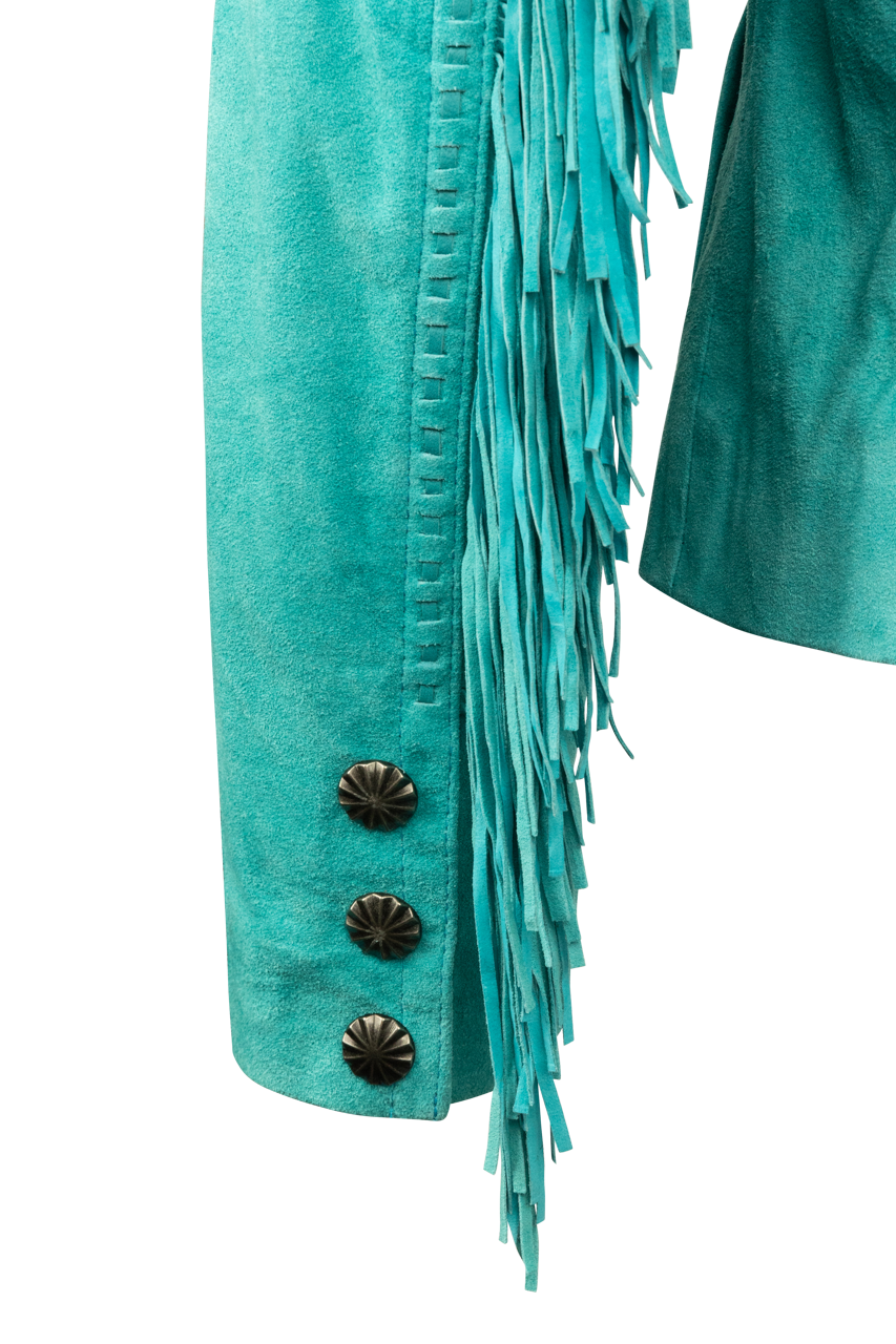 Scully Women's Turquoise Suede Jacket