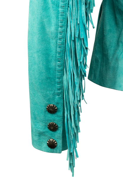 Scully Women's Turquoise Suede Jacket