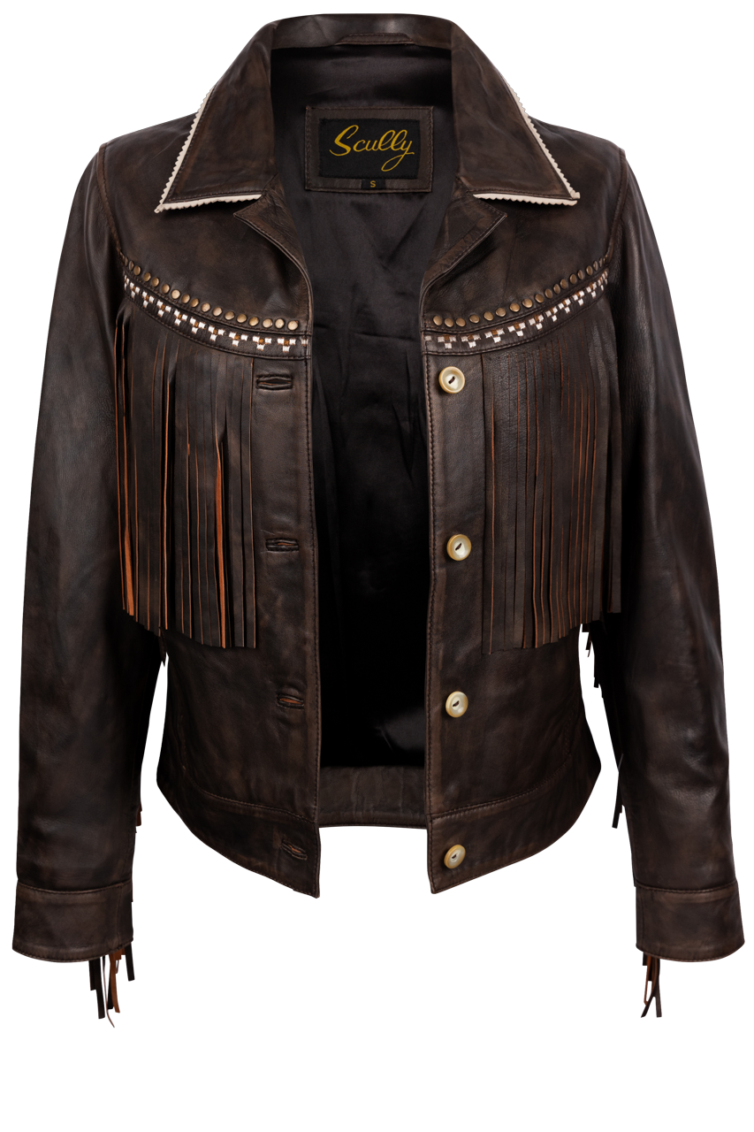 Scully Women's Fringe Leather Jacket