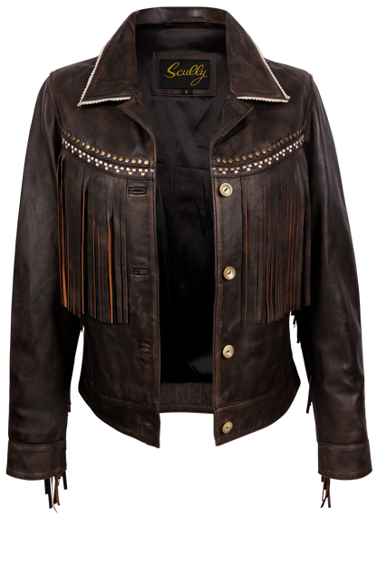 Scully Women's Fringe Leather Jacket