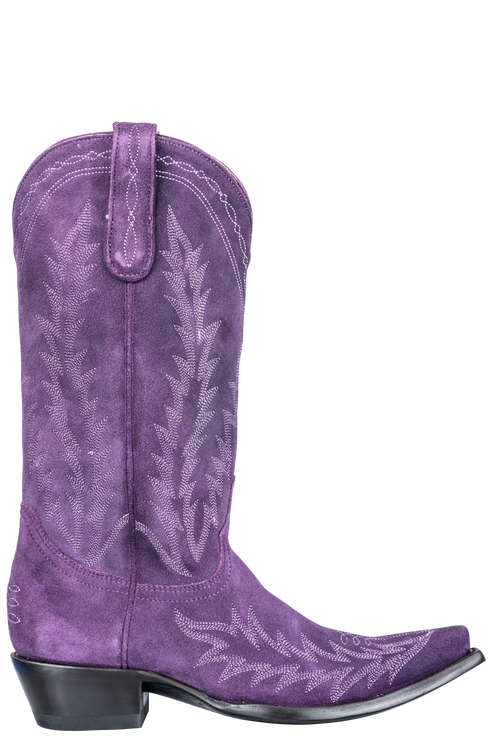 Old Gringo Women's Suede Dutton Cowgirl Boots - Purple