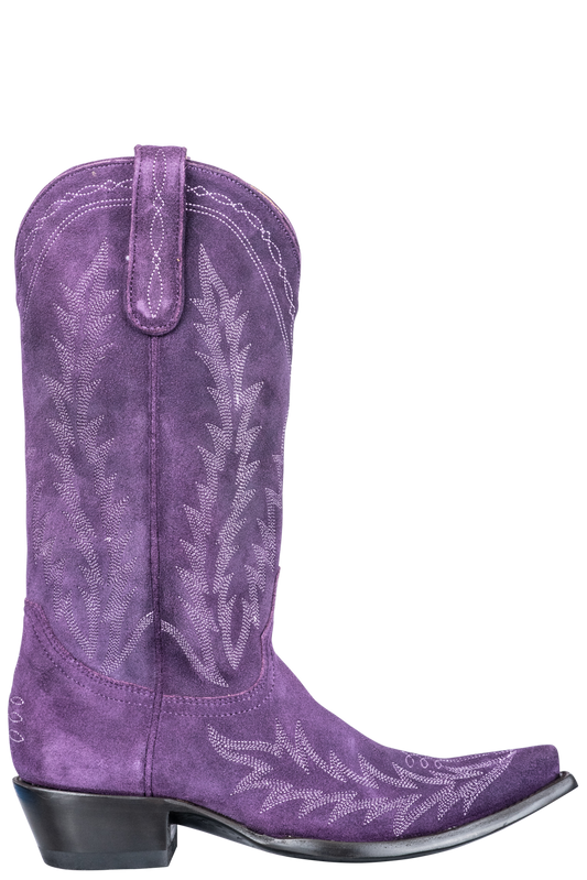 Old Gringo Women's Suede Dutton Cowgirl Boots - Purple