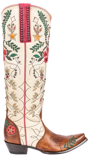 Old Gringo Full Bloom Cowgirl Boots - Cream