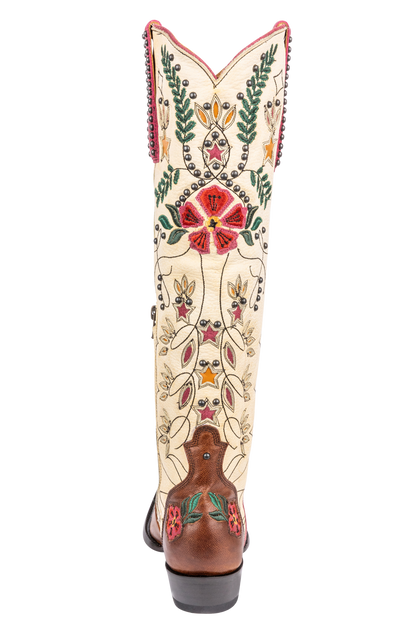 Old Gringo Full Bloom Cowgirl Boots - Cream