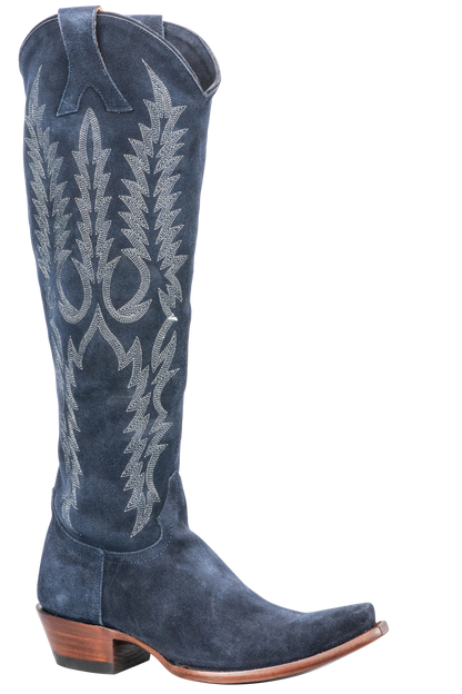 Old Gringo Women's Suede Mayra Cowgirl Boots - Navy