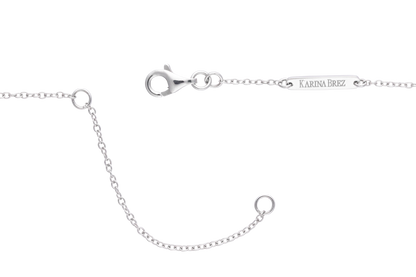 Karina Brez Lucky Horseshoe Necklace - White Gold & Diamond