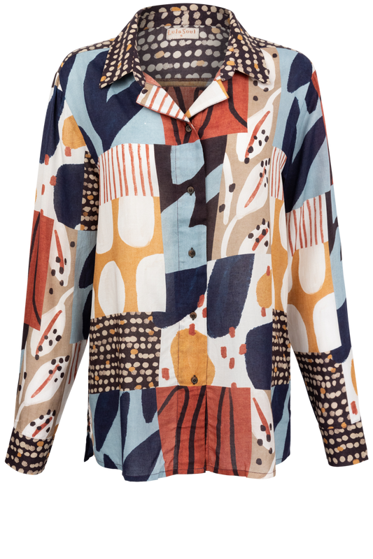 LulaSoul Patchwork Blouse