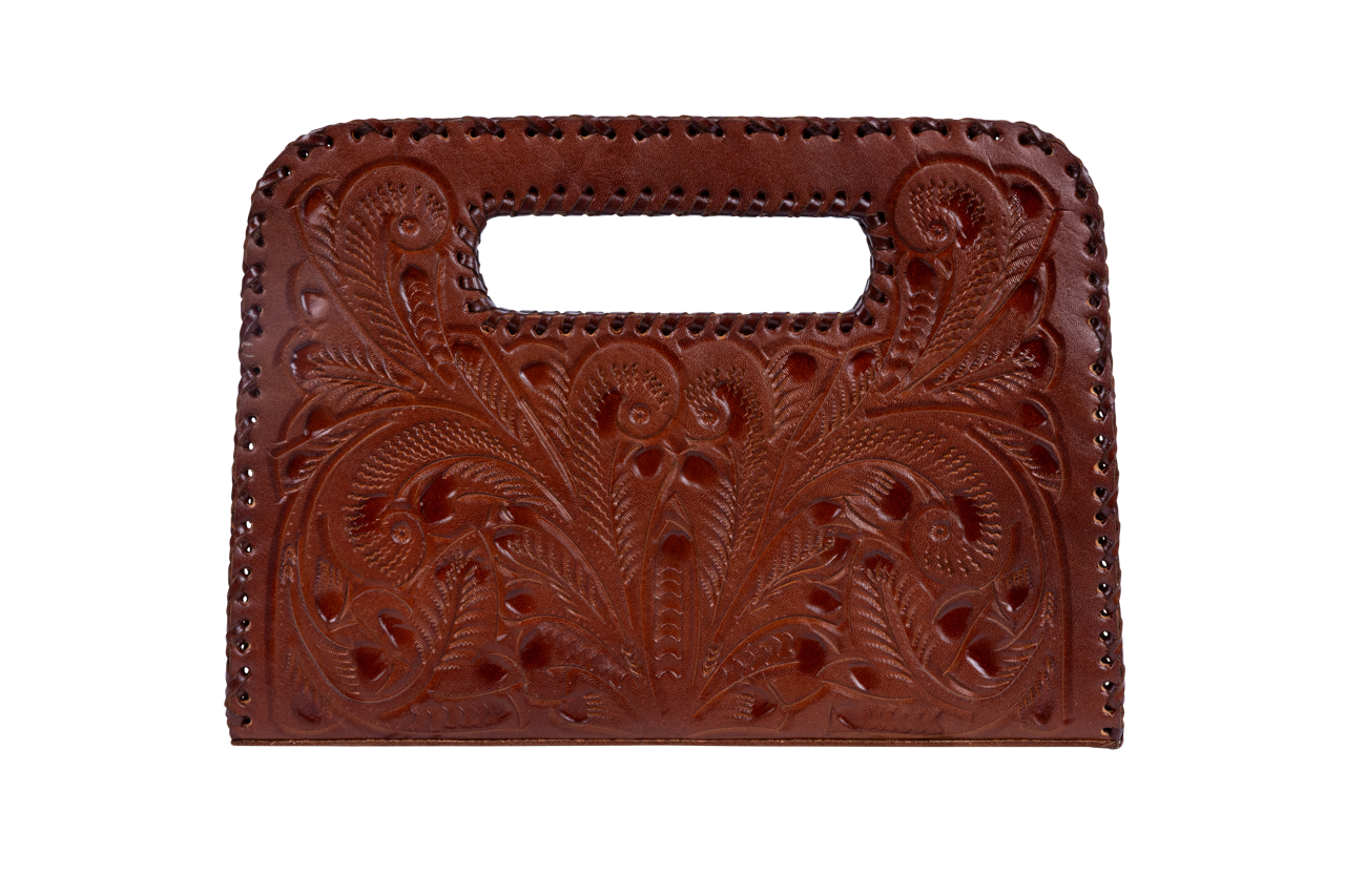 Hide and Chic Lila Leather Clutch