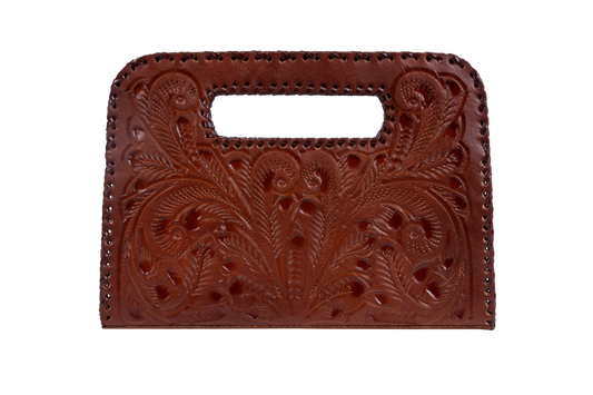 Hide and Chic Lila Leather Clutch