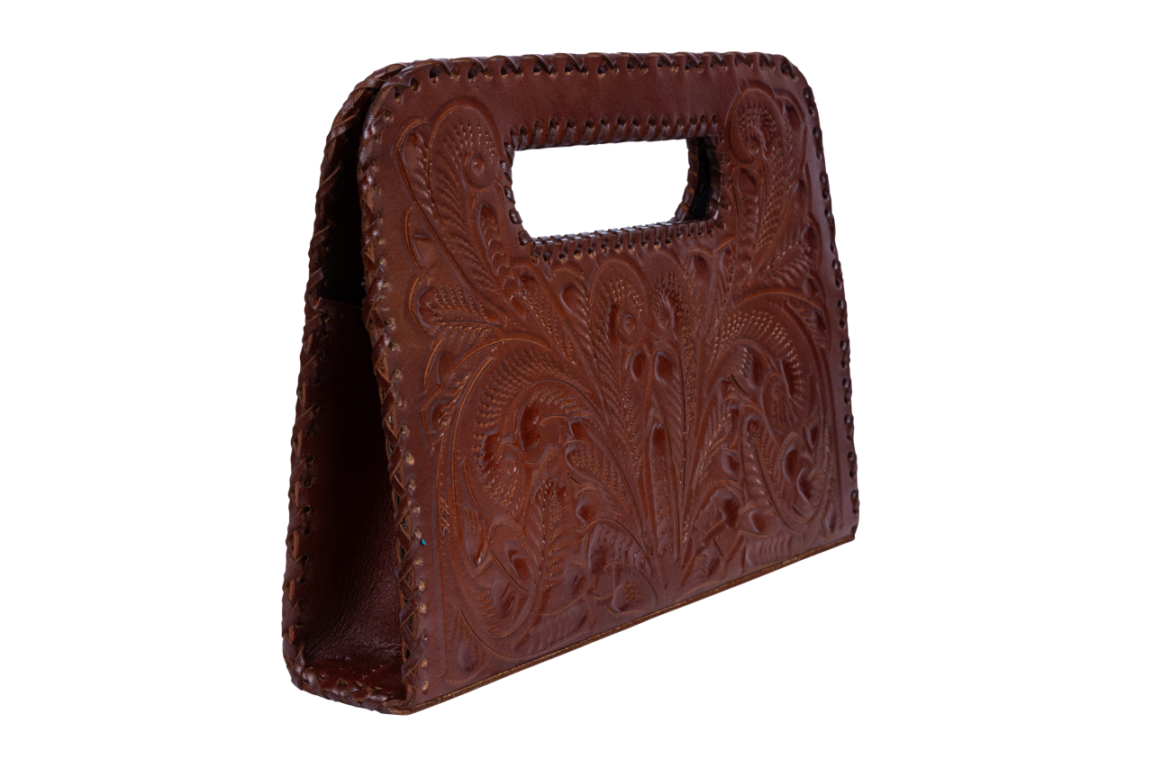 Hide and Chic Lila Leather Clutch