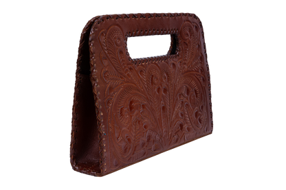 Hide and Chic Lila Leather Clutch
