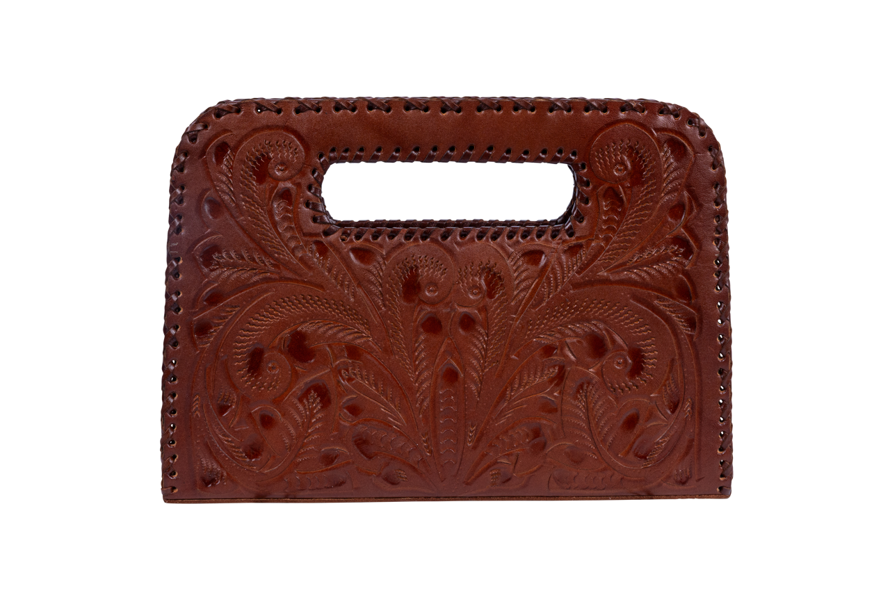 Hide and Chic Lila Leather Clutch