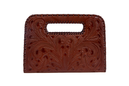 Hide and Chic Lila Leather Clutch