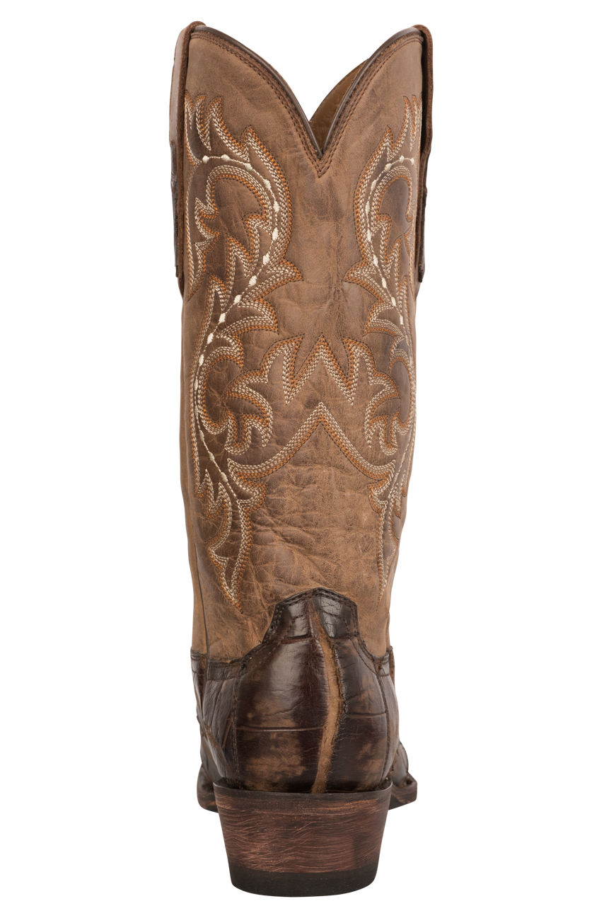 Lucchese alligator boots square top toe