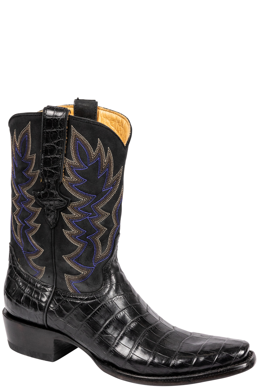 Old Gringo Richmond Nile Crocodile Cowboy Boots - Black