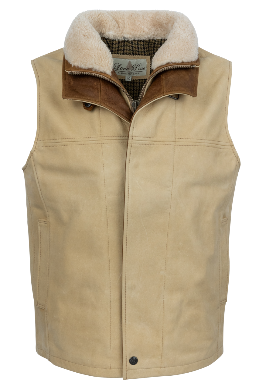 Lone Pine Leather Trekker Vest - Palomino