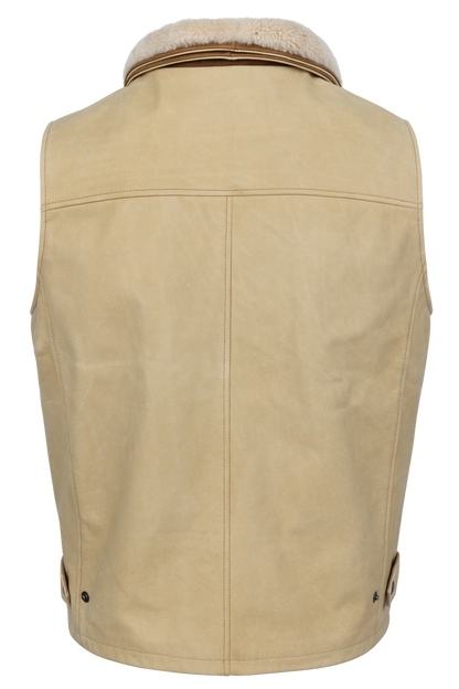 Lone Pine Leather Trekker Vest - Palomino