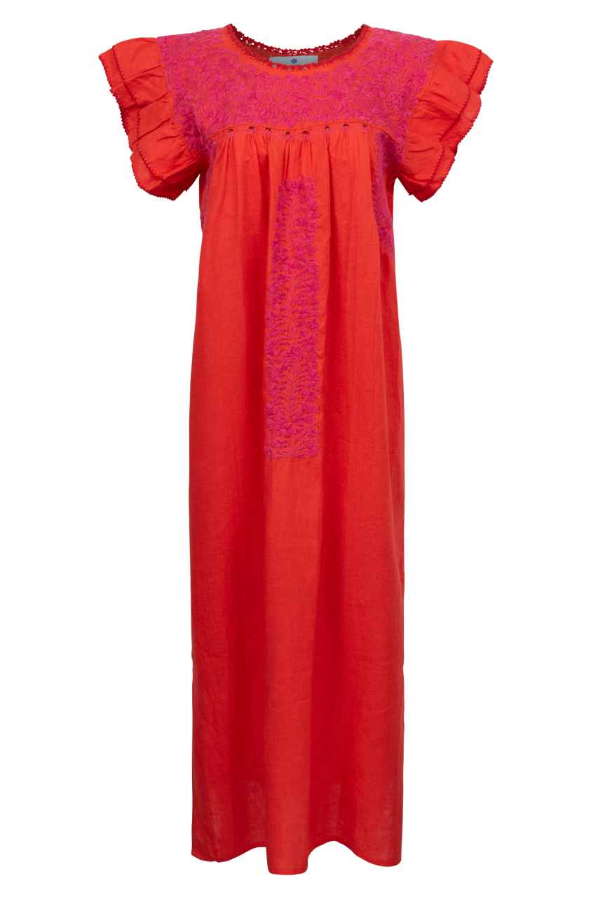 Margarita Mercantile Mariana Maxi Dress - Red