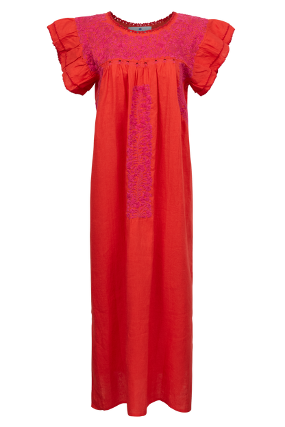 Margarita Mercantile Mariana Maxi Dress - Red