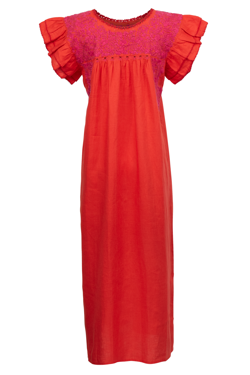 Margarita Mercantile Mariana Maxi Dress - Red