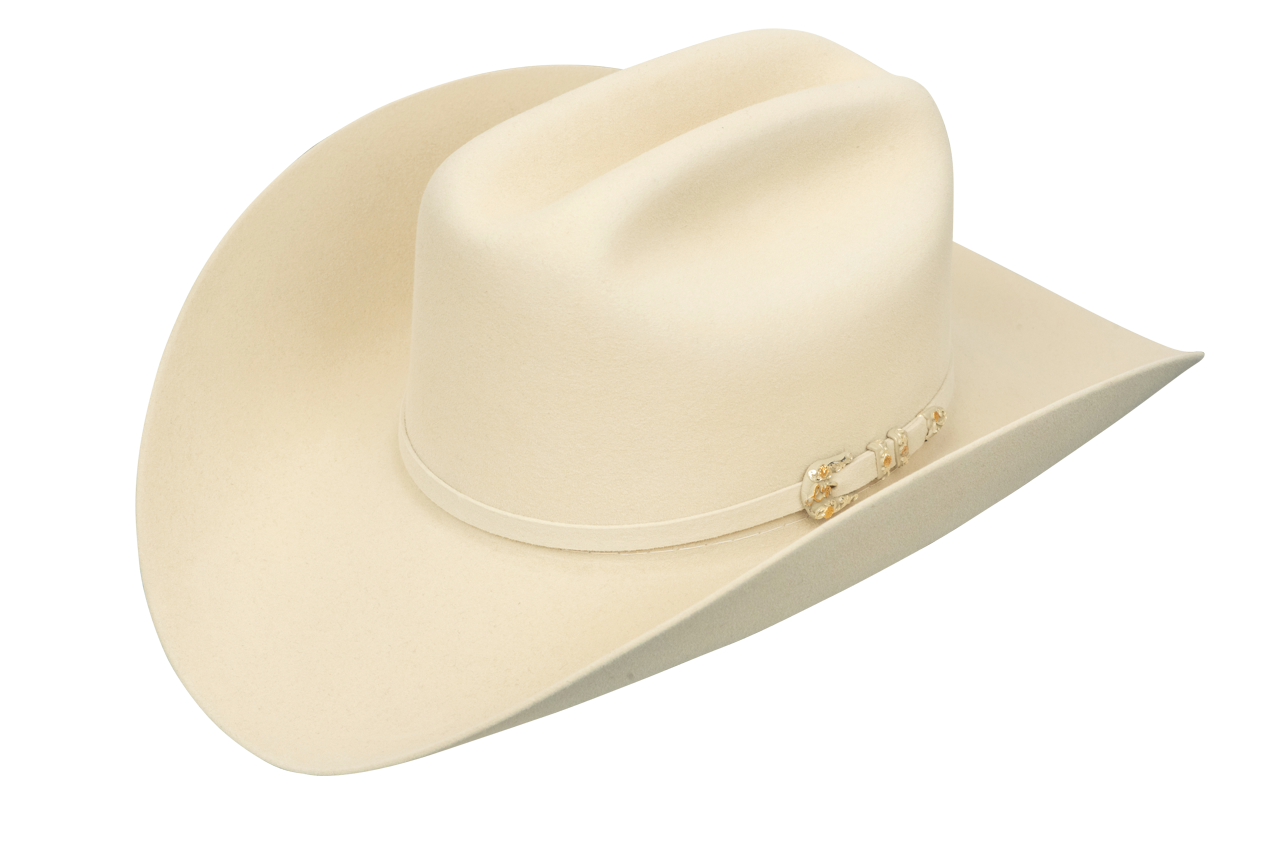 Milano 10X Jerarca Felt Cowboy Hat - Silver Belly