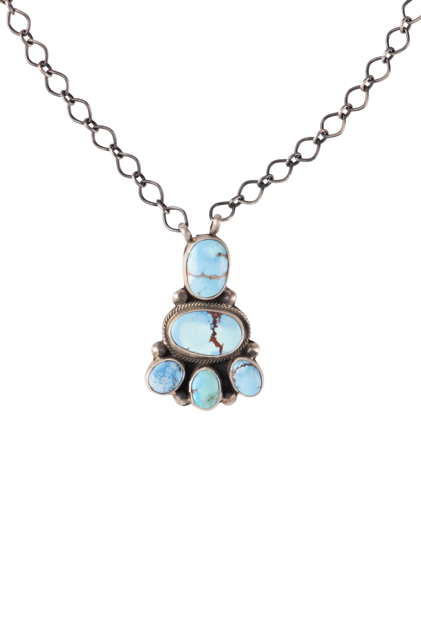 Golden Hills Turquoise Pendant Necklace