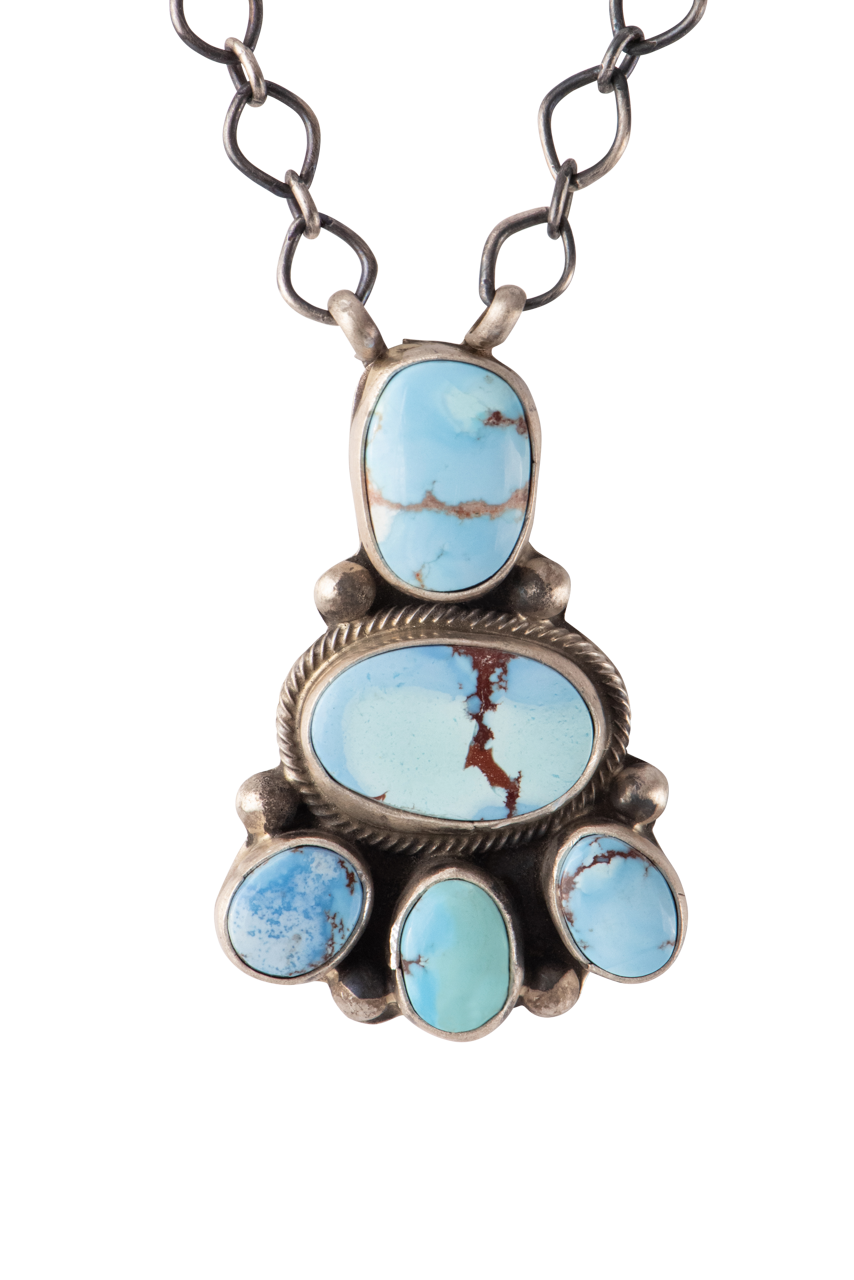 Golden Hills Turquoise Pendant Necklace