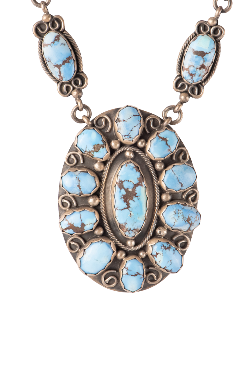 Golden Hills Turquoise Oval Necklace