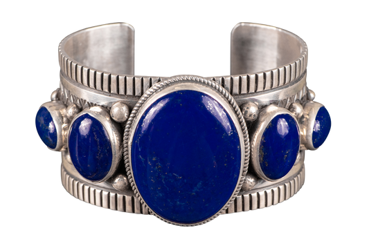 Lapis Lazuli Silver Bracelet