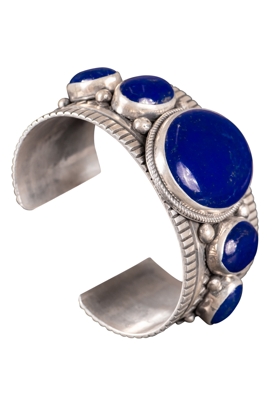 Lapis Lazuli Silver Bracelet