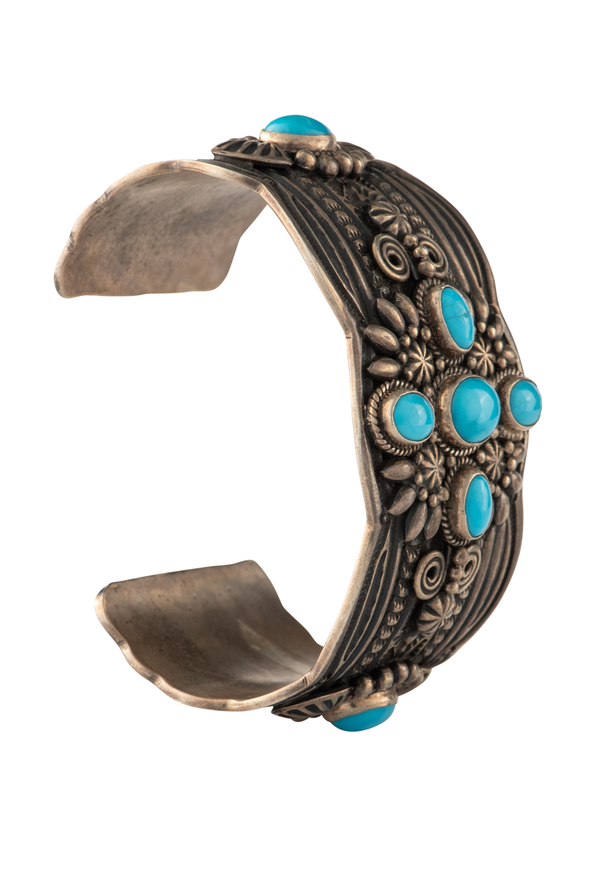 Turquoise & Silver Cuff Bracelet