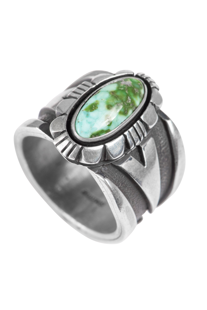 Carico Lake Turquoise Silver Ring