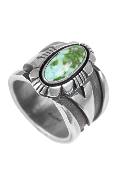 Carico Lake Turquoise Silver Ring