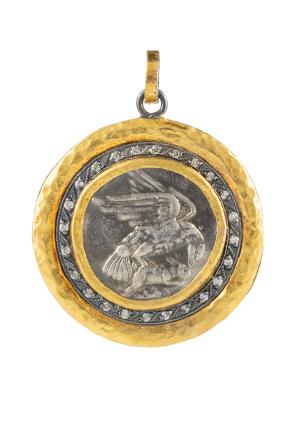 Gold & Diamond Eagle Pendant