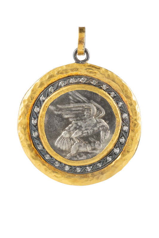 Gold & Diamond Eagle Pendant