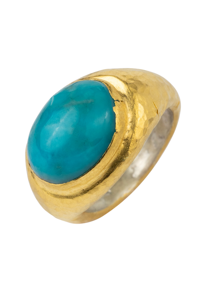 Sleeping Beauty Turquoise & Gold Ring