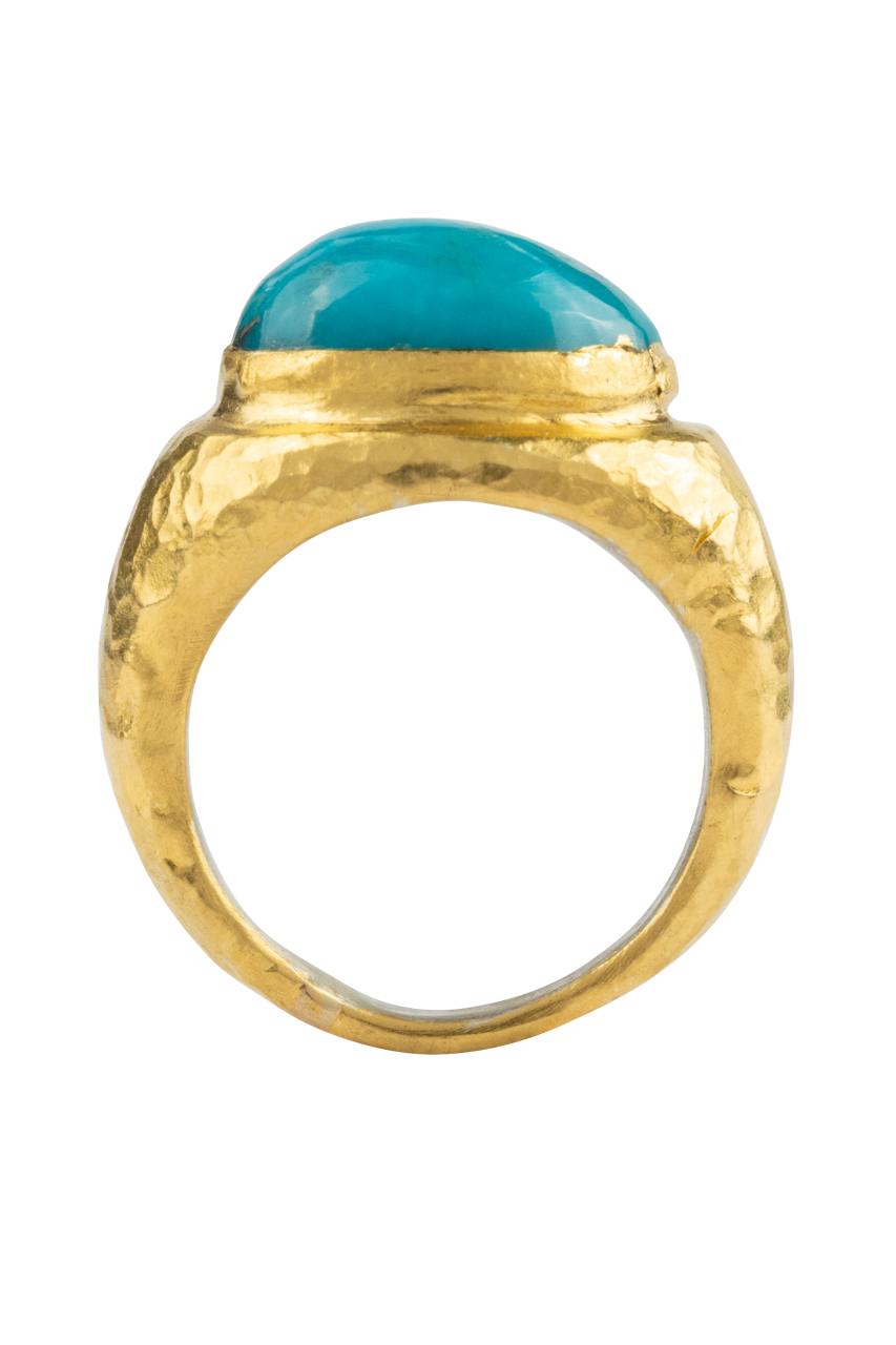 Sleeping Beauty Turquoise & Gold Ring