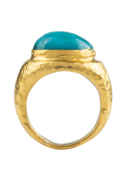 Sleeping Beauty Turquoise & Gold Ring