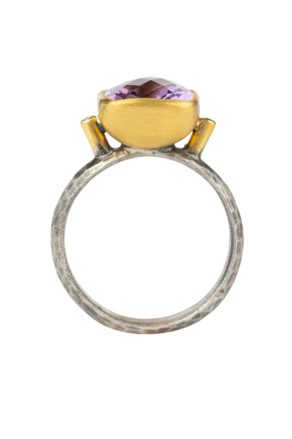 Cushion Amethyst Ring