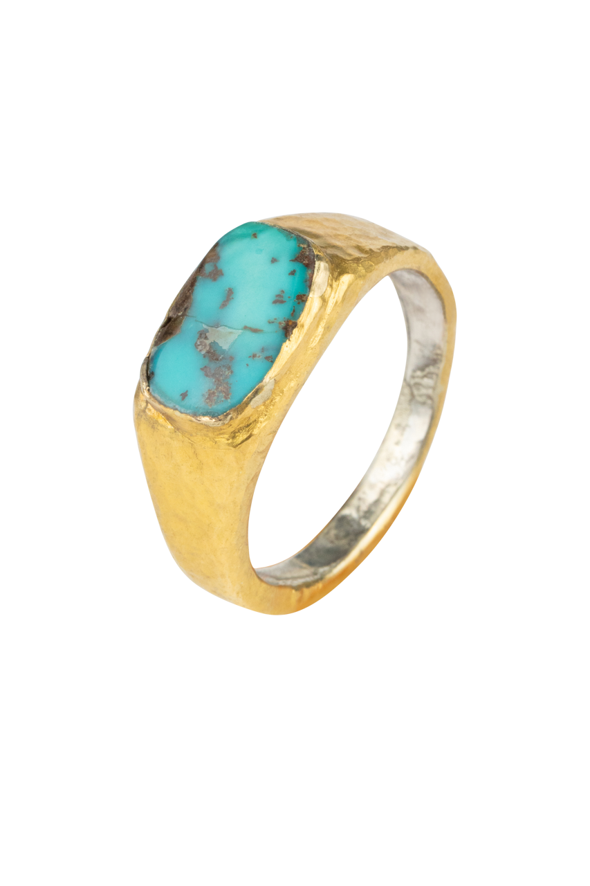 Turkish Turquoise & Gold Ring