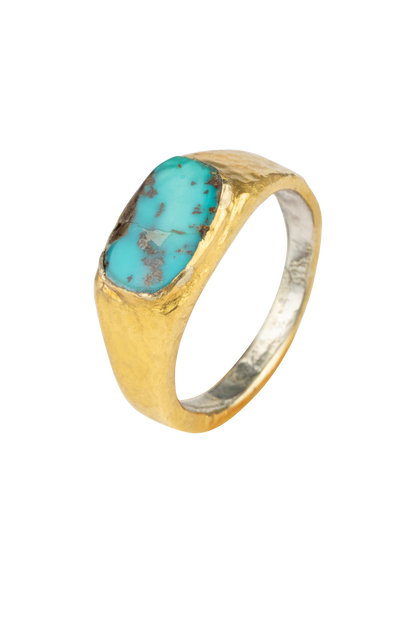 Turkish Turquoise & Gold Ring