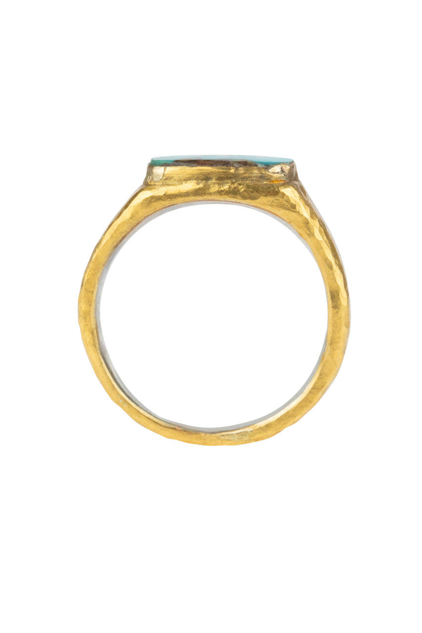 Turkish Turquoise & Gold Ring