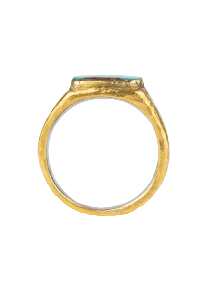 Turkish Turquoise & Gold Ring