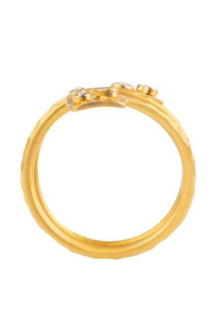 22K Gold & Diamond Ring