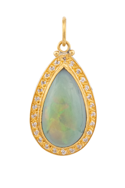 Opal & Diamond Pendant