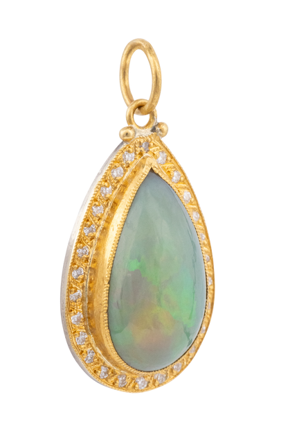 Opal & Diamond Pendant