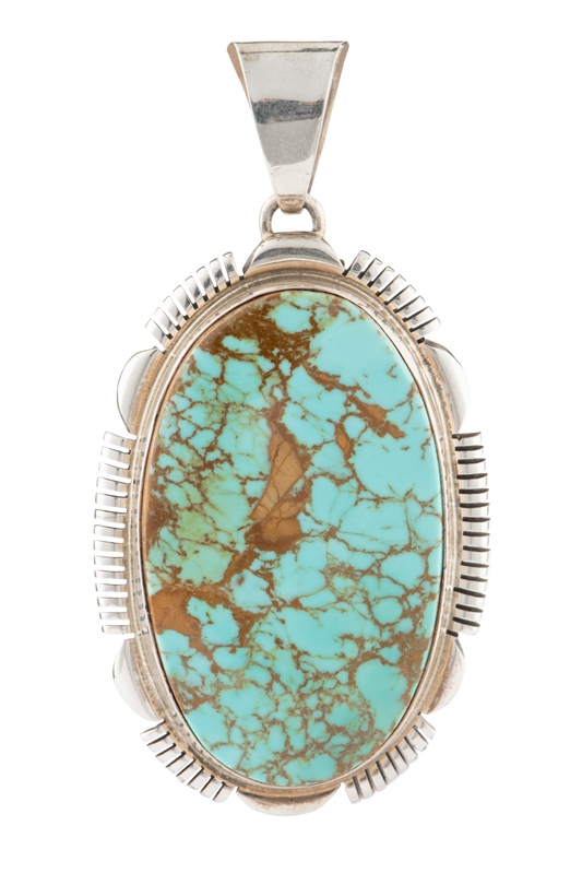 Turquoise & Silver Pendant