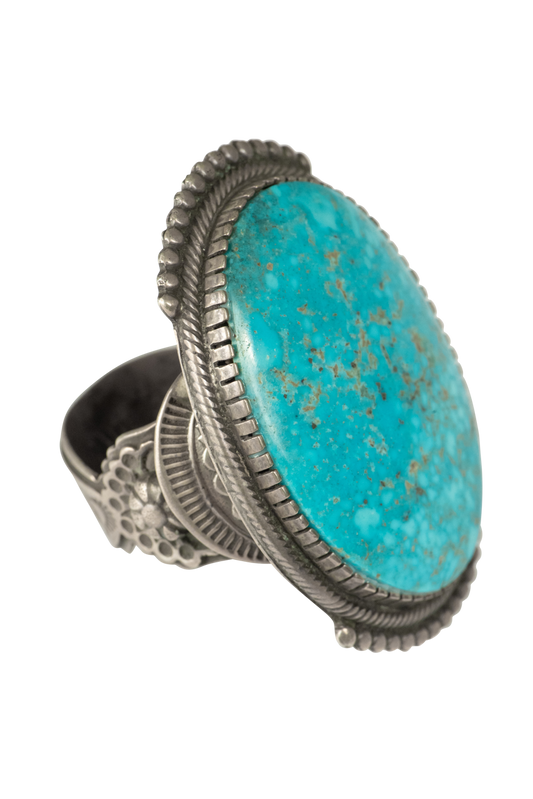 Kingman Turquoise Silver Ring